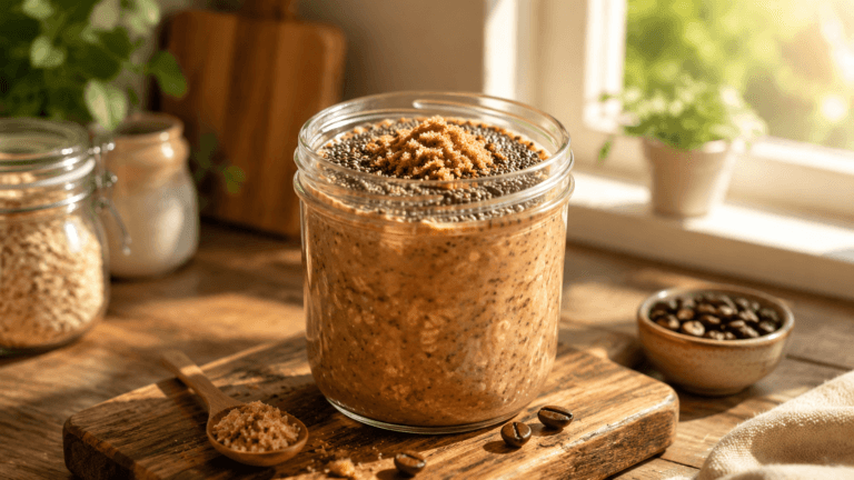 Brown Sugar Shaken Espresso Overnight Oats