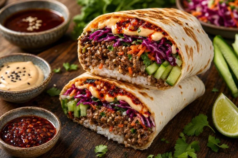 Korean beef burrito
