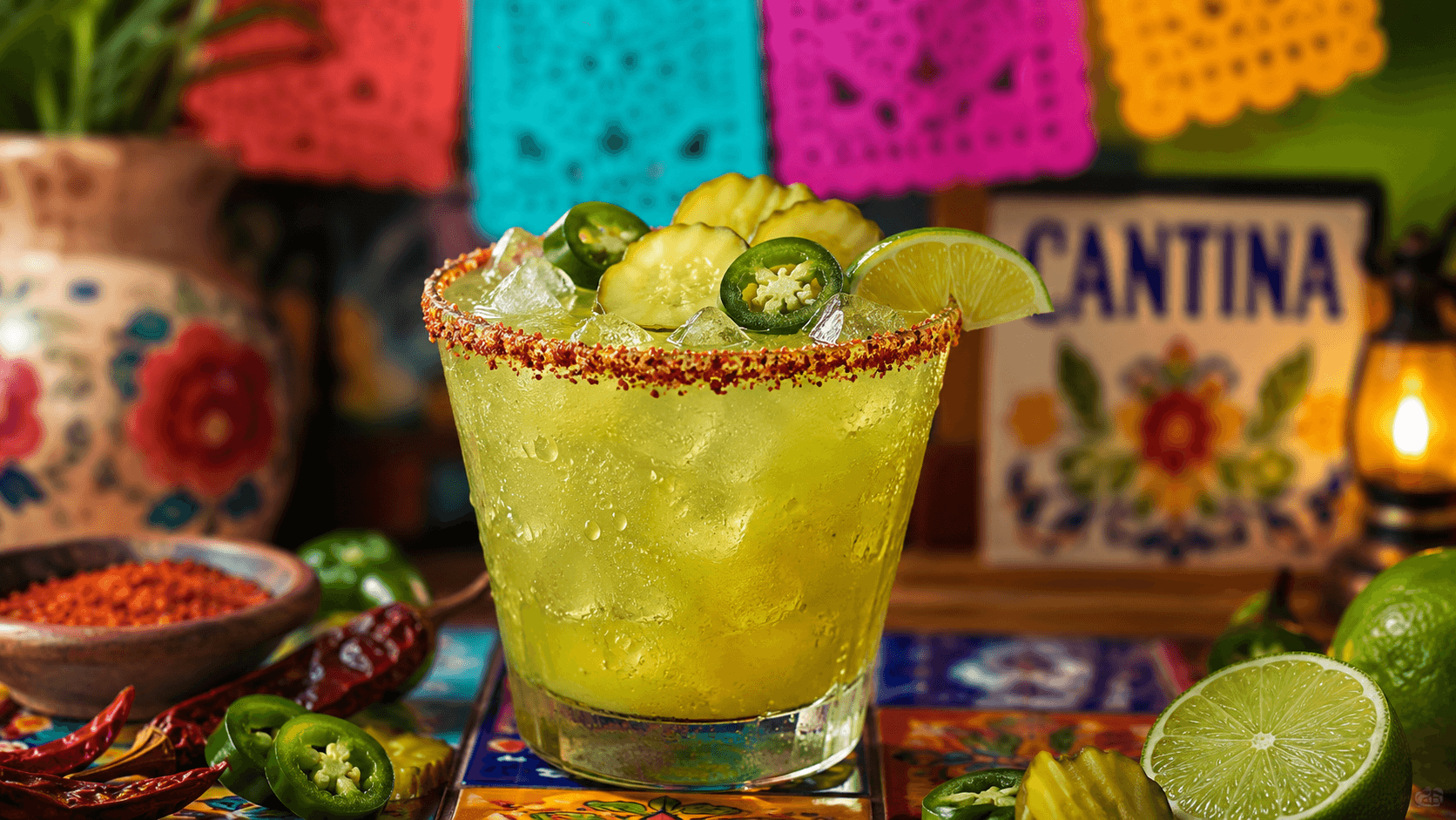 Spicy Pickle Margarita