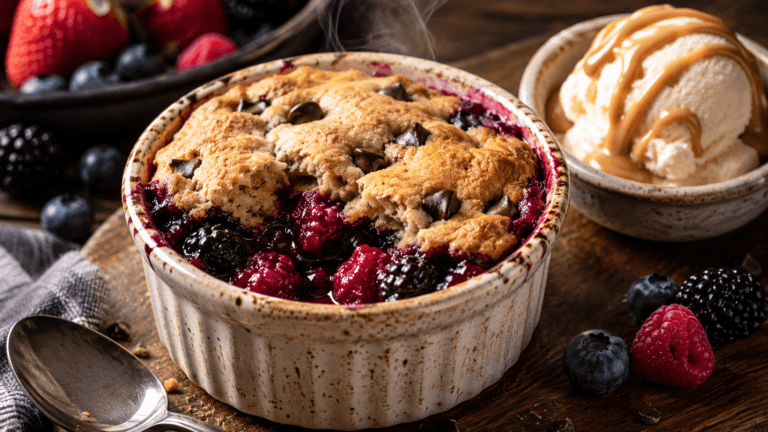 air fryer berry cobbler