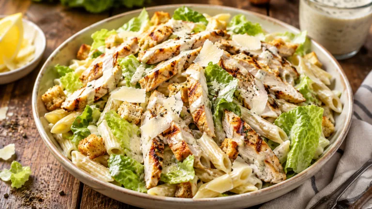 chicken caesar pasta salad