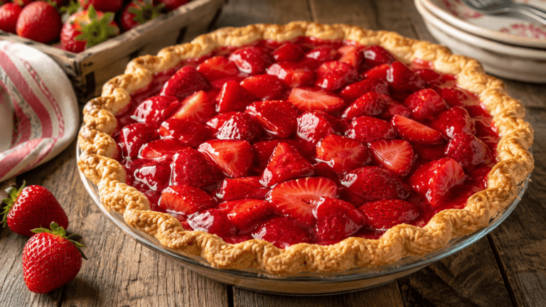 fresh strawberry pie